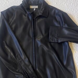 Hudson Jeans Men's Black Leather Jacket